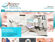 Tablet Screenshot of easternfamilydentistry.com